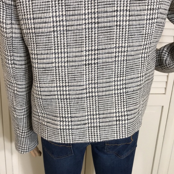 Club Monaco Wool Blend Glen Plaid Blazer Size 8 - Picture 11 of 15